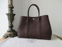 Herm&Atilde;&uml;s Small Garden Party TPM 30cm in Rouge Sellier Negonda with Palladium 
