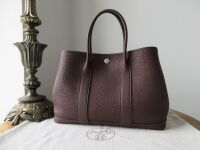 Herm&Atilde;&uml;s Small Garden Party TPM 30cm in Rouge Sellier Negonda with Palladium 