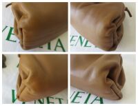 Bottega Veneta The Mini Pouch in Camel Calfskin Nappa