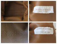 Bottega Veneta The Mini Pouch in Camel Calfskin Nappa