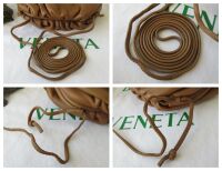 Bottega Veneta The Mini Pouch in Camel Calfskin Nappa