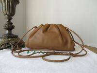Bottega Veneta The Mini Pouch in Camel Calfskin Nappa