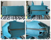 Marc Jacobs Medium The Tote Shoulder Bag in Harbor Blue Leather