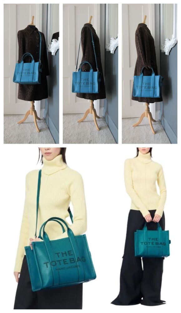 Marc Jacobs Medium The Tote  Bag in Harbor Blue Leather