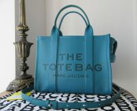 Marc Jacobs Medium The Tote Shoulder Bag in Harbor Blue Leather