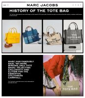 Marc Jacobs Medium The Tote Shoulder Bag in Harbor Blue Leather