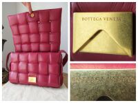 Bottega Veneta Padded Cassette Bag in Morello Cherry Intrecciato Lambskin