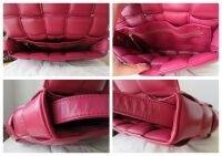 Bottega Veneta Padded Cassette Bag in Morello Cherry Intrecciato Lambskin