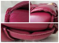 Bottega Veneta Padded Cassette Bag in Morello Cherry Intrecciato Lambskin