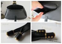 Chlo&Atilde;&copy; Marcie Crazy Small Shoulder Clutch in Black Calfskin