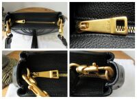 Chlo&Atilde;&copy; Marcie Crazy Small Shoulder Clutch in Black Calfskin