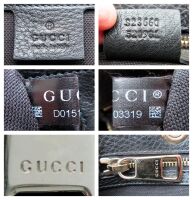 Gucci Bamboo Top Handle Medium Tote Shopper in Black Calfskin