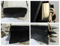 Chlo&Atilde;&copy; Faye Medium Shoulder Bag in Black Calfskin & Suede