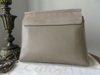 Chlo&Atilde;&copy; Faye Medium in Motty Grey Calfskin & Suede