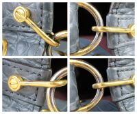 Mulberry Hampstead Bucket Bag in Dark Stone Matte Croc Printed Calfskin