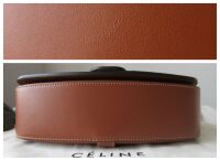 Celine Tabou Clutch on Strap in Smooth Tan Calfskin