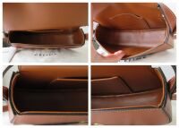 Celine Tabou Clutch on Strap in Smooth Tan Calfskin