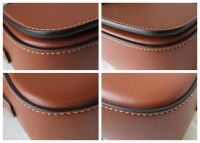 Celine Tabou Clutch on Strap in Smooth Tan Calfskin