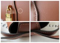 Celine Tabou Clutch on Strap in Smooth Tan Calfskin