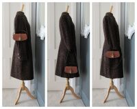 Celine Tabou Clutch on Strap in Smooth Tan Calfskin