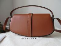 Celine Tabou Clutch on Strap in Smooth Tan Calfskin