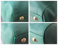 Mulberry Small Del Rey Emerald Textured Lizard Printed Calfskin