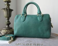 Mulberry Small Del Rey Emerald Textured Lizard Printed Calfskin