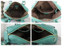 Mulberry Small Del Rey Emerald Textured Lizard Printed Calfskin