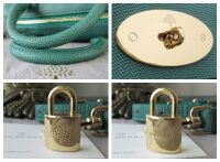 Mulberry Small Del Rey Emerald Textured Lizard Printed Calfskin