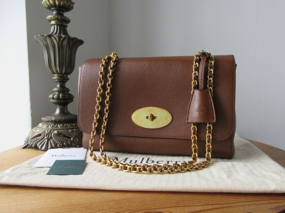 Mulberry Medium Lily in Oak Two Tone Small Classic Grain Leather