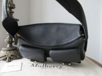 Mulberry Maggie Shoulder Bag in Black Natural Leather