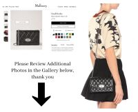 Mulberry Quilted Small Darley Shoulder Clutch in Black Shiny Calf Leather