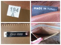 Miu Miu Pattina Bicolore Top Handle Shoulder Satchel in Caramel Lamb Nappa 