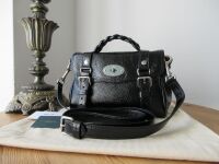 Mulberry Mini Alexa in Black Spongy Patent Leather