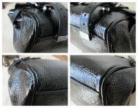 Mulberry Mini Alexa in Black Spongy Patent Leather