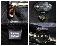 Mulberry Piccadilly Large  Bayswater Travel Holdall in Black Silky Snake Pr