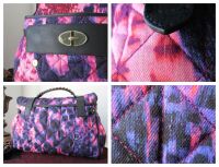 Mulberry Regular Alexa in Plum Loopy Leopard Quilted Denim