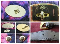 Mulberry Regular Alexa in Plum Loopy Leopard Quilted Denim