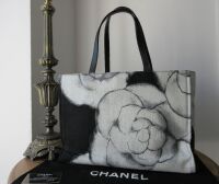 Chanel Large Shoulder Tote in Camellia Printed Canvas
