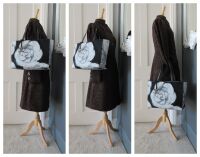 Chanel Large Shoulder Tote in Camellia Printed Canvas