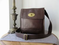 Mulberry Antony Large Messenger in Chocolate Natural Vegetable Tanned Leath