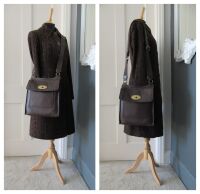 Mulberry Antony Large Messenger in Chocolate Natural Vegetable Tanned Leath