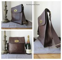 Mulberry Antony Large Messenger in Chocolate Natural Vegetable Tanned Leath