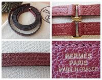 Herm&Atilde;&copy;s Kelly Classique To Go Shoulder Bag Clutch Wallet in Rouge H Evercolo