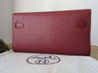 Herm&Atilde;&copy;s Kelly Classique To Go Shoulder Bag Clutch Wallet in Rouge H Evercolo