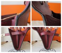 Herm&Atilde;&copy;s Kelly Classique To Go Shoulder Bag Clutch Wallet in Rouge H Evercolo