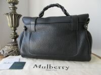 Mulberry Alexa in Black Heavy Grain