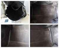 Mulberry Alexa in Black Heavy Grain