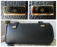 Mulberry Alexa in Black Heavy Grain