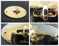 Mulberry Alexa in Black Heavy Grain